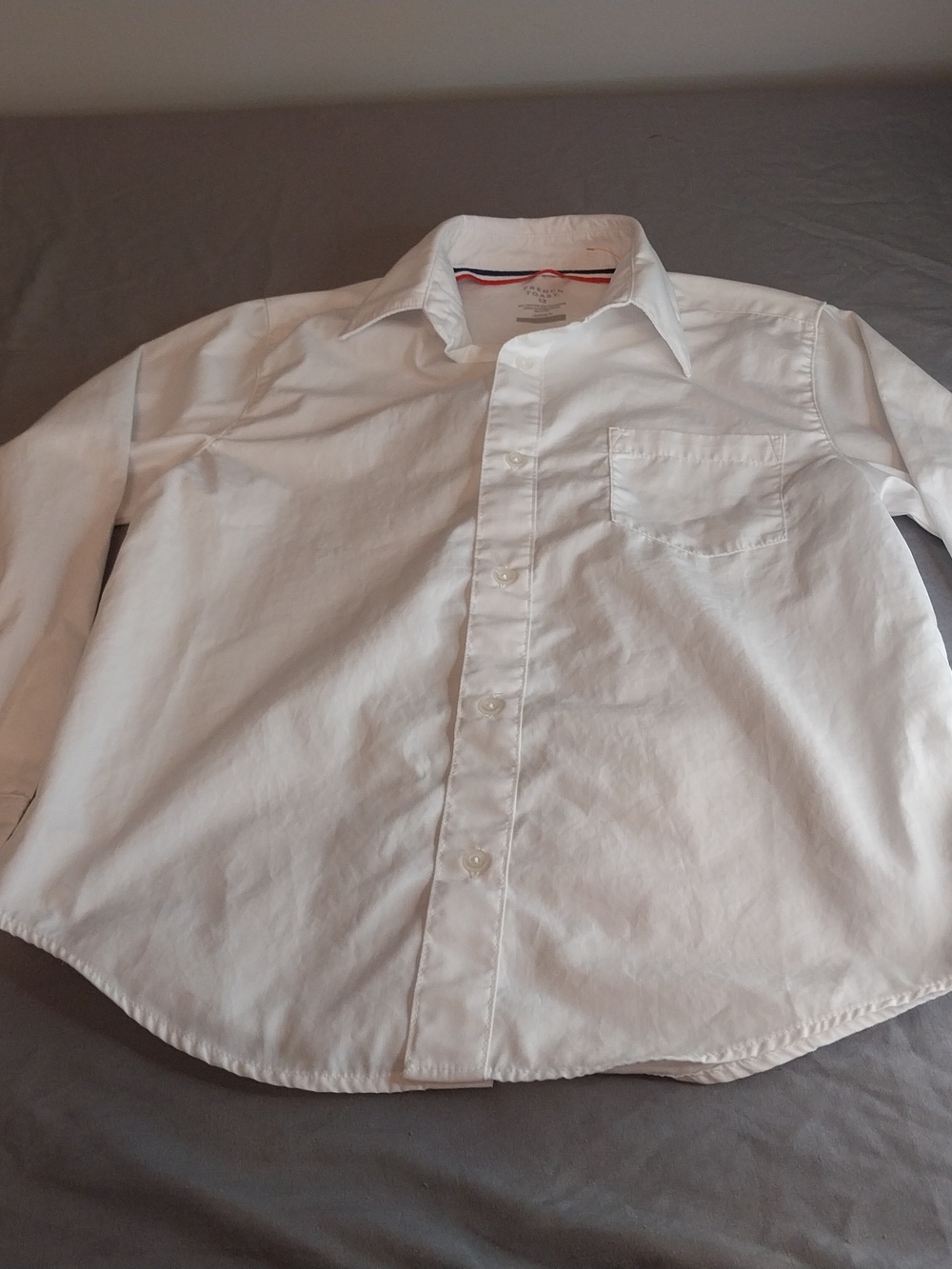 French Toast White Boys' Dress Shirt - Long Sleeve #166